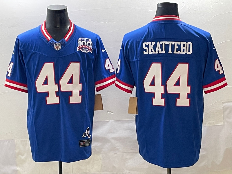 Men New York Giants #44 Skattebo blue Nike 2025 Jerseys style 13->washington commanders->NFL Jersey